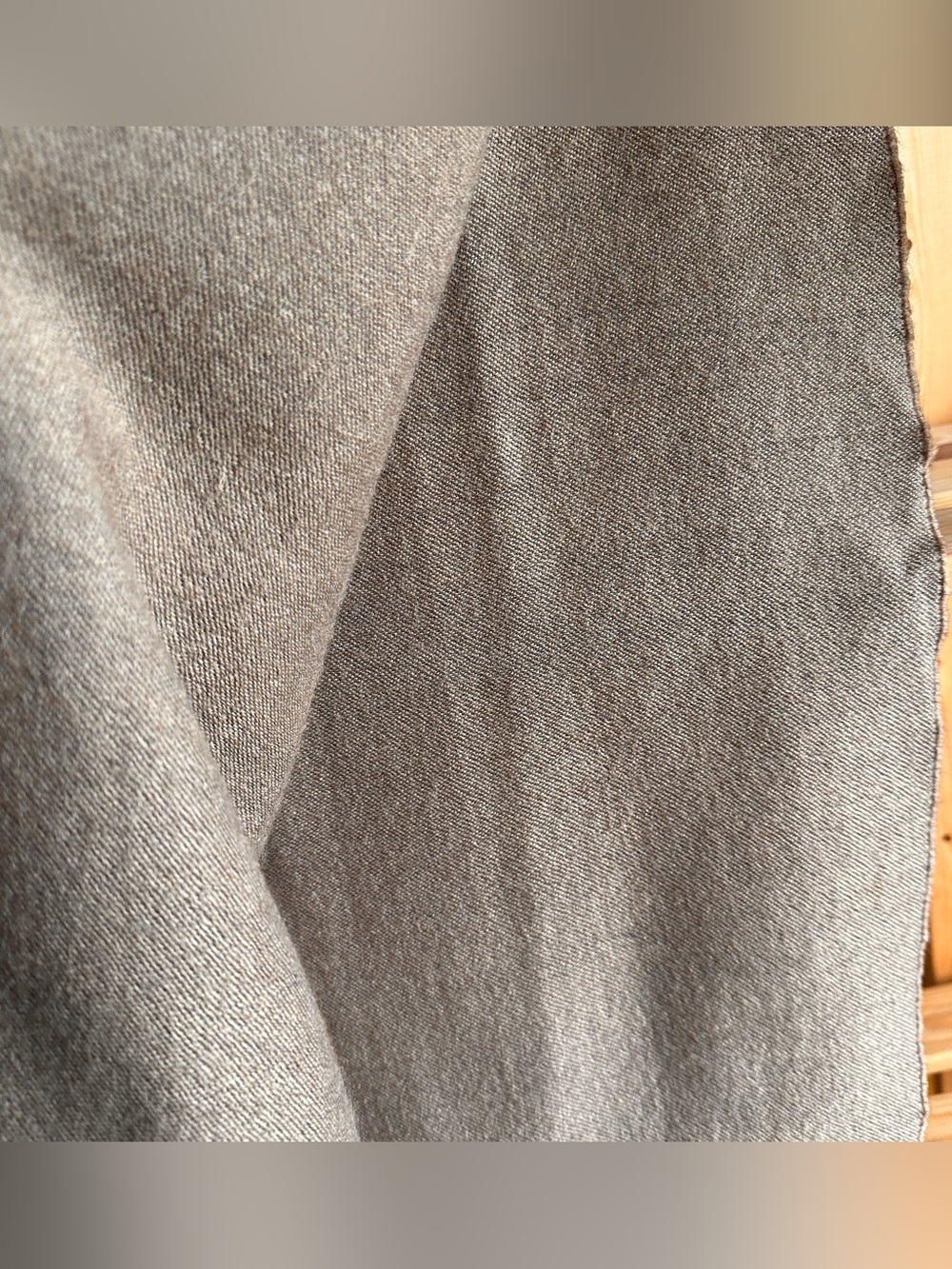 Pierre Cardin Wool Scarf with Subtle Embroidered Script - Picture 3 of 6
